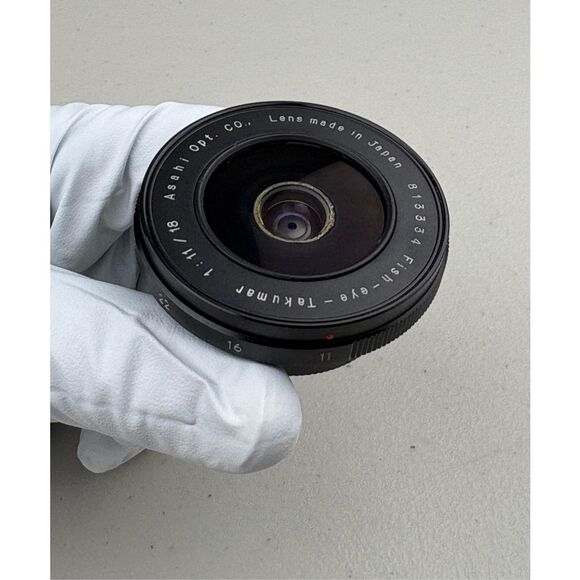 Asahi Fish Eye Pancake Takumar 1:11/18 Pentax Camera Lens w/ Case 813334 Japan E - Picture 12 of 12